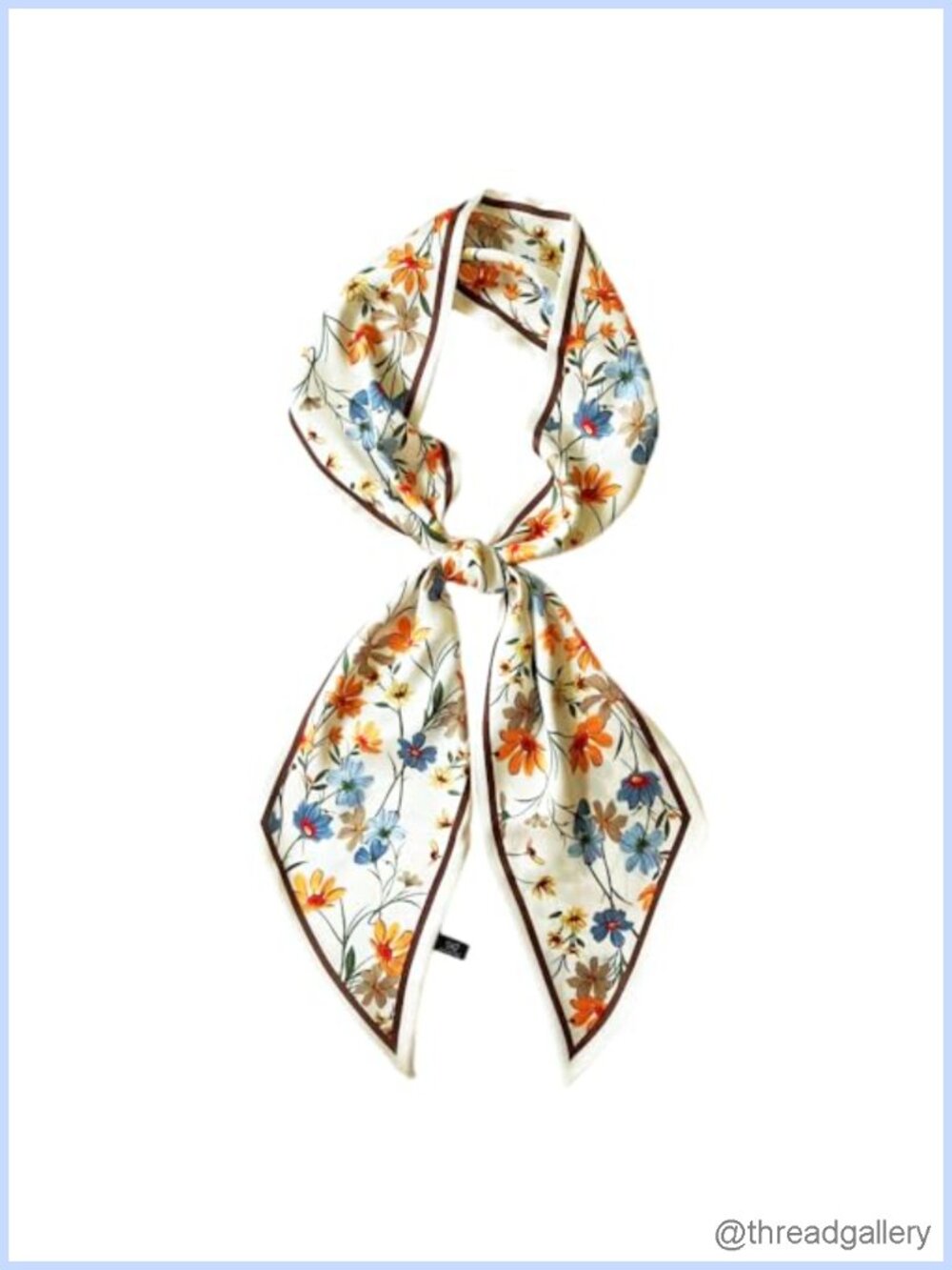 Silk Feeling Head Scarf Hair Headwrap Neck Tie Lightweight Polyester